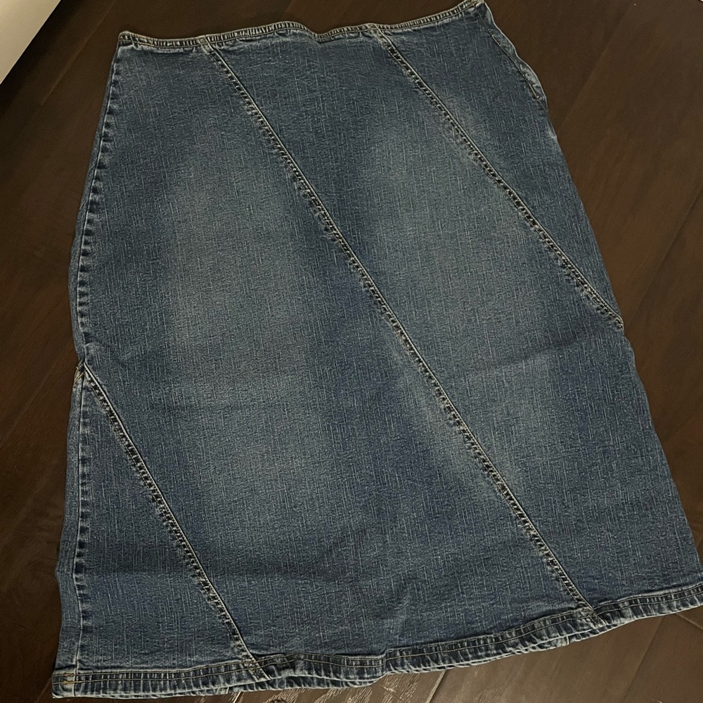 Denim A-Line Skirt